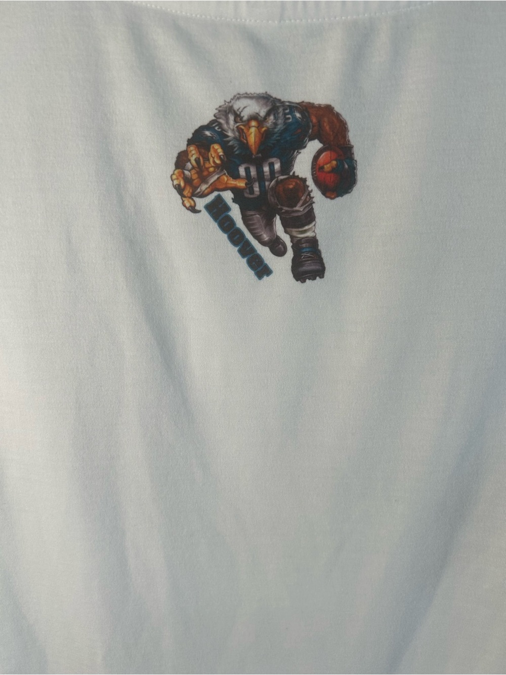 Cricut White Philadelphia Eagles Graphic Tee with Teal and Gray Logo - Picture 5 of 10